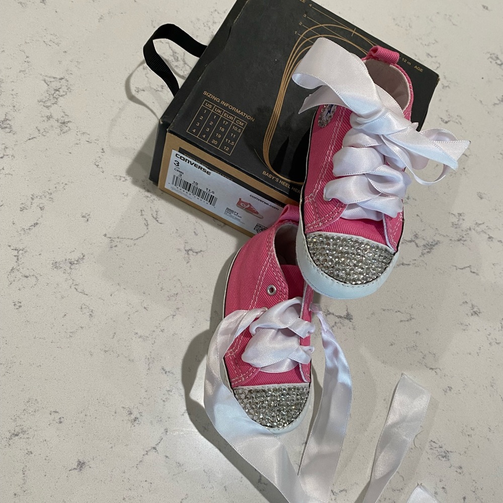 Pink Baby Converse - Picture 2 of 7